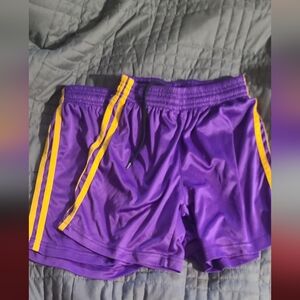 Purple and Yellow Kids Shorts